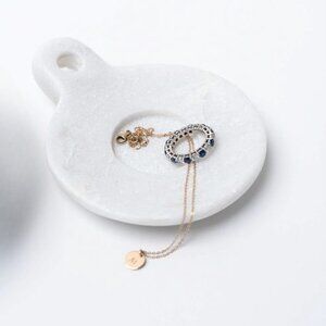 White Marble Dish with Handle